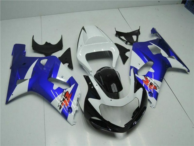 2001-2003 White Blue Suzuki GSXR 600/750 Motorcycle Fairings Kit UK