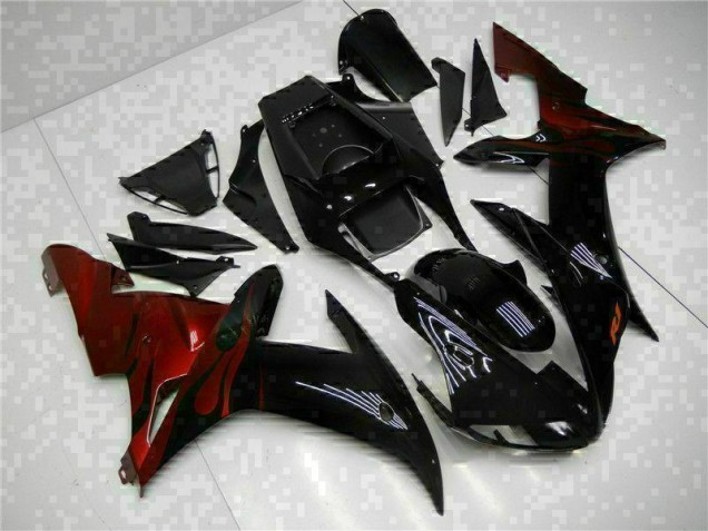 2002-2003 Black Yamaha YZF R1 Motorcycle Fairings UK