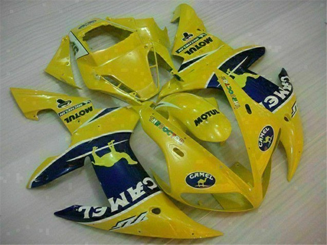 2002-2003 Yellow Yamaha YZF R1 Motorcycle Fairing Kit UK