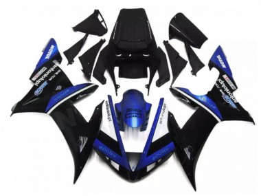 2002-2003 Black Blue Yamaha YZF R1 Bike Fairing Kit UK