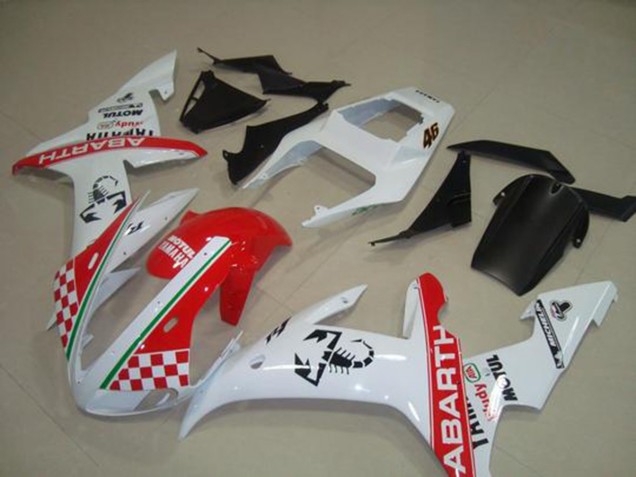 2002-2003 Red White Flag Yamaha YZF R1 Bike Fairings UK