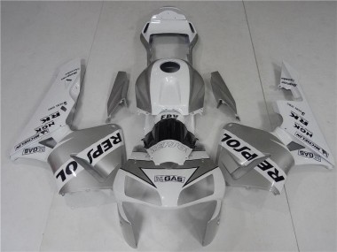 2003-2004 Silve White Black Repsol Honda CBR600RR Bike Fairings UK