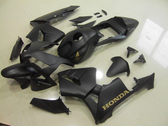 2003-2004 Matte Black Gold Honda CBR600RR Motorbike Fairings UK