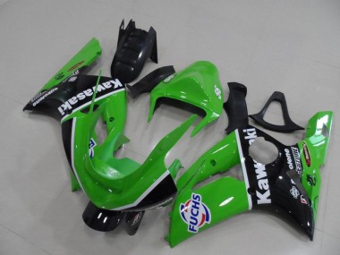 2003-2004 Green Fuchs Kawasaki ZX6R Motor Bike Fairings UK