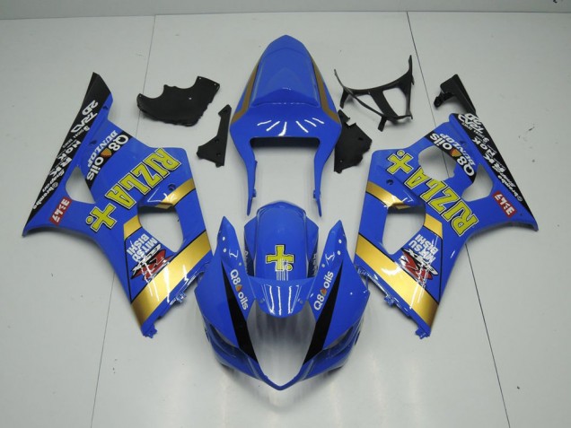 2003-2004 Blue Rizla Suzuki GSXR 1000 Motorcycle Fairings Kits UK