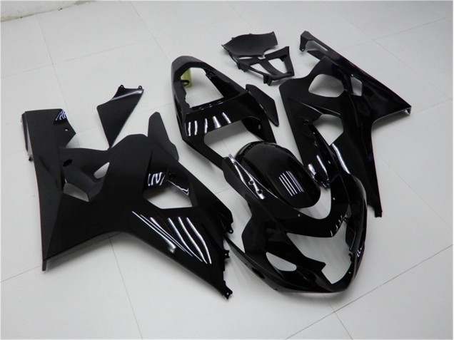 2004-2005 Glossy Black Suzuki GSXR 600/750 Bike Fairing Kit UK