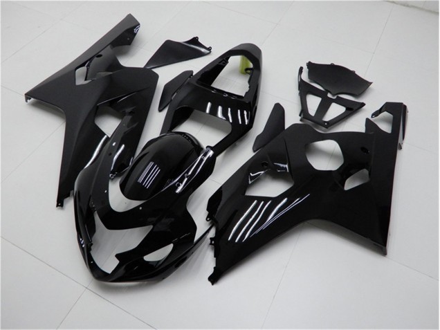 2004-2005 Glossy Black Suzuki GSXR 600/750 Bike Fairing Kit UK