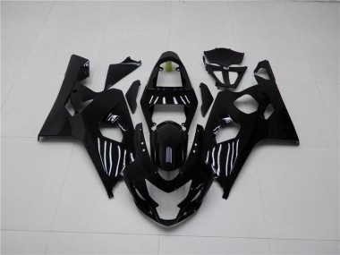 2004-2005 Glossy Black Suzuki GSXR 600/750 Bike Fairing Kit UK