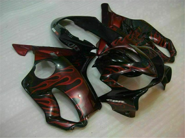 2004-2007 Red Flame Honda CBR600 F4i Bike Fairings UK