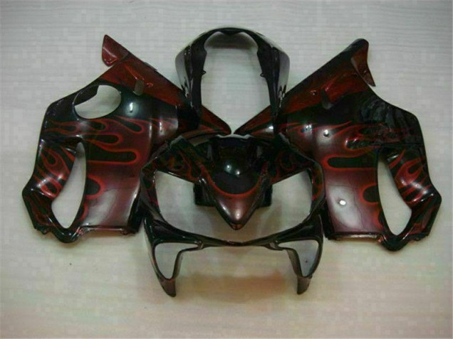 2004-2007 Red Flame Honda CBR600 F4i Bike Fairings UK