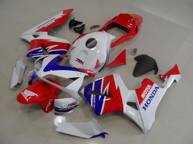 2005-2006 White Blue Red Motul HRC Honda CBR600RR Moto Fairings UK