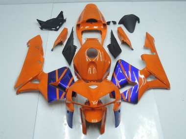 2005-2006 Orange Blue Honda CBR600RR Motorcycle Fairings Kit UK