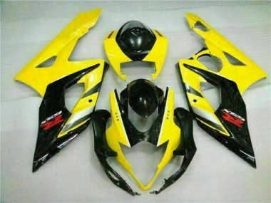 2005-2006 Yellow Black Suzuki GSXR 1000 Motorcycle Fairings Kits UK