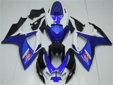 2006-2007 White Blue Suzuki GSXR 600/750 Motorcyle Fairings UK