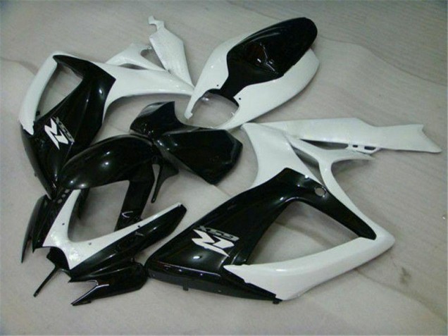 2006-2007 Black White Suzuki GSXR 600/750 Motorcycle Replacement Fairings UK