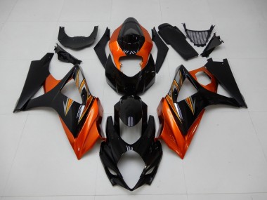 2007-2008 Orange Black Suzuki GSXR 1000 K7 Motor Fairings UK