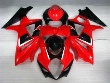 2007-2008 Red Black Suzuki GSXR 1000 K7 Bike Fairings UK