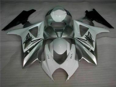 2007-2008 Silver White Suzuki GSXR 1000 K7 Motorbike Fairing UK