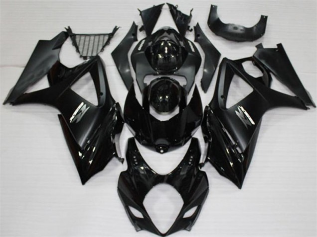 2007-2008 Black Suzuki GSXR 1000 K7 Motorcycle Replacement Fairings UK