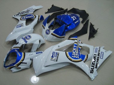 2007-2008 Blue Lucky Strike Suzuki GSXR 1000 K7 Motorbike Fairing UK