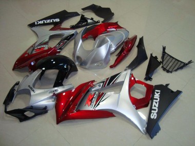 2007-2008 Red Black Silver Suzuki GSXR 1000 K7 Motorcycle Replacement Fairings UK