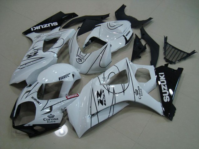 2007-2008 White Corona Suzuki GSXR 1000 K7 Replacement Fairings UK