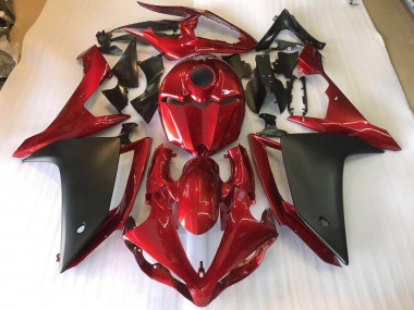 2007-2008 Matte Black Red Yamaha YZF R1 Motorbike Fairing Kits UK