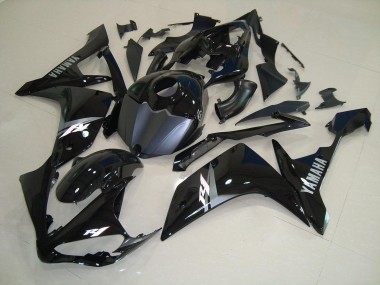 2007-2008 Glossy Black White Yamaha YZF R1 Bike Fairings UK