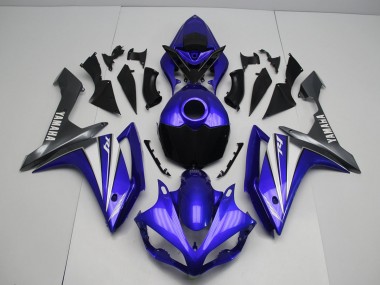 2007-2008 Blue White Yamaha YZF R1 Bike Fairing Kit UK