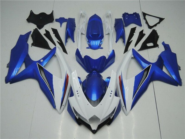 2008-2010 White Blue Suzuki GSXR 600/750 Replacement Fairings UK