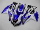 2008-2010 White Blue Suzuki GSXR 600/750 Motorbike Fairings UK