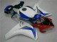 2008-2011 White Blue Honda CBR1000RR Motorcycle Fairings Kits UK