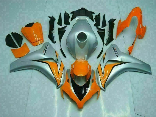 2008-2011 Orange Silver Honda CBR1000RR Motorcyle Fairings UK