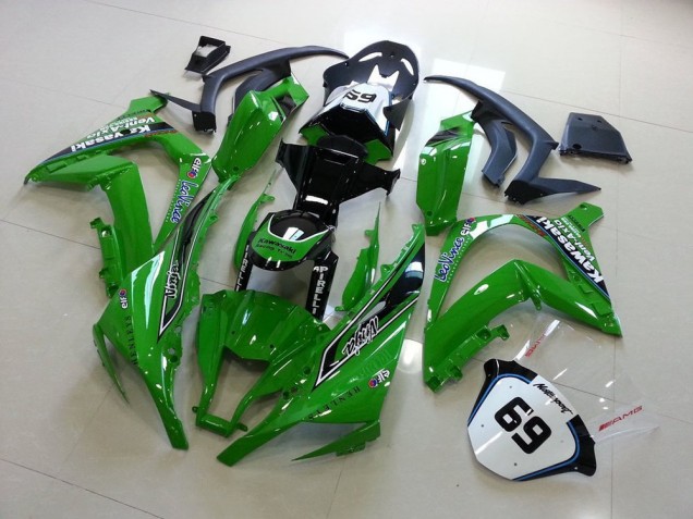 2011-2015 Green Kawasaki ZX10R Moto Fairings UK