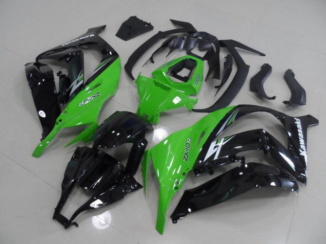 2011-2015 Green and Black Kawasaki ZX10R Motorcycle Replacement Fairings UK