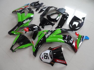 2011-2015 Green Black with Number 66 Kawasaki ZX10R Motorcyle Fairings UK