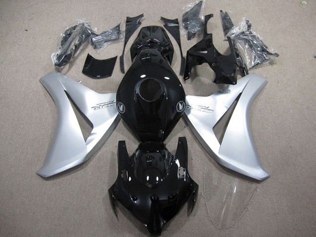 2008-2011 Black Silver Fireblade Honda CBR1000RR Motorbike Fairing Kits UK