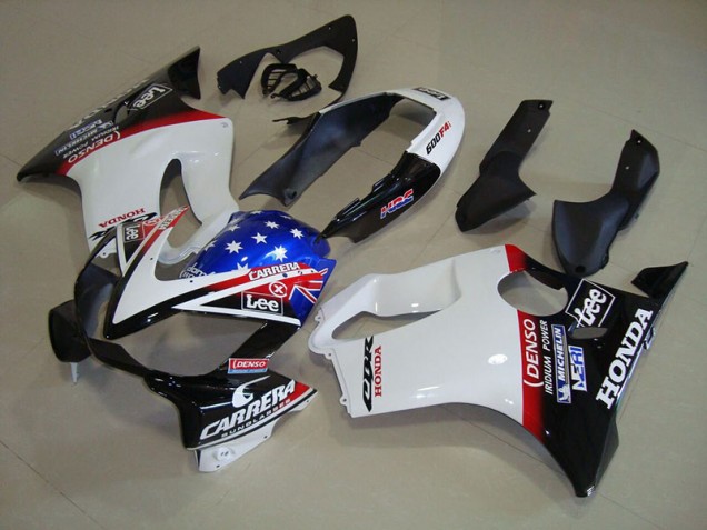 2004-2007 White Blue DENSO HRC Carrera Honda CBR600 F4i Bike Fairing UK