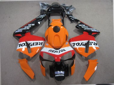 2003-2004 Orange Black Repsol Honda CBR600RR Motorcylce Fairings UK