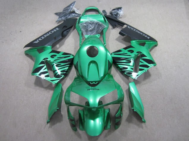 2003-2004 Green Black Honda CBR600RR Motor Bike Fairings UK