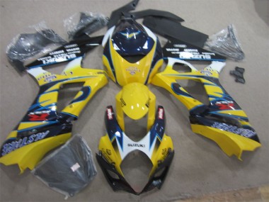 2007-2008 Yellow Blue Suzuki GSXR1000 Replacement Fairings UK