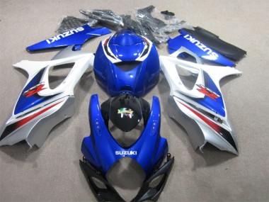 2007-2008 Blue White Suzuki GSXR1000 Motor Bike Fairings UK