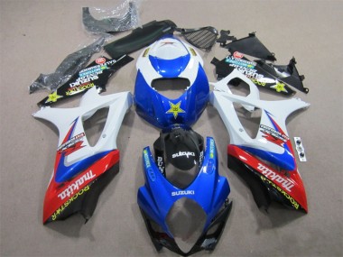 2007-2008 Blue White Rockstar Suzuki GSXR1000 Motorcycle Bodywork UK