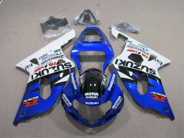 2001-2003 Blue White Motul Suzuki GSXR600 Moto Fairings UK