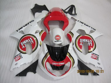 2001-2003 Red White Lucky Strike Suzuki GSXR600 Bike Fairing UK