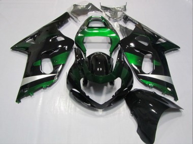 2001-2003 Black Green Suzuki GSXR600 Bike Fairings UK