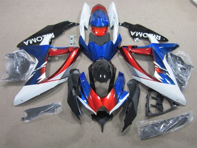 2008-2010 Blue Red White Suzuki GSXR600 Motorcycle Fairing UK