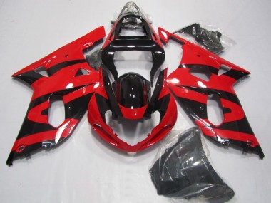 2001-2003 Black Red Suzuki GSXR750 Motorcycle Fairings UK