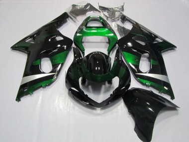 2001-2003 Black Green Suzuki GSXR750 Motorcycle Fairing UK