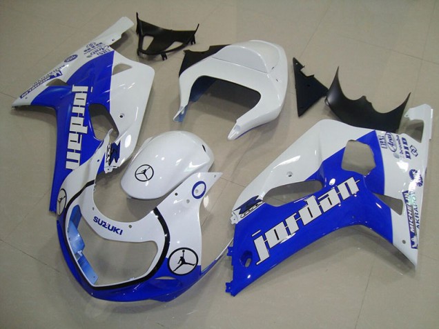 2001-2003 Blue White Jordan Suzuki GSXR750 Motorcycle Bodywork UK